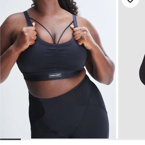 Savage X Fenty Black Strappy Sports Bra